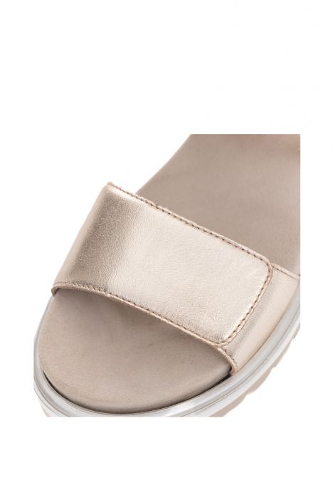 21003 Ara Shoes Malaga Kadın Süet Sandalet 36-41 09 GAUCHOSOFT-MET,KALBVELOUR , SAND