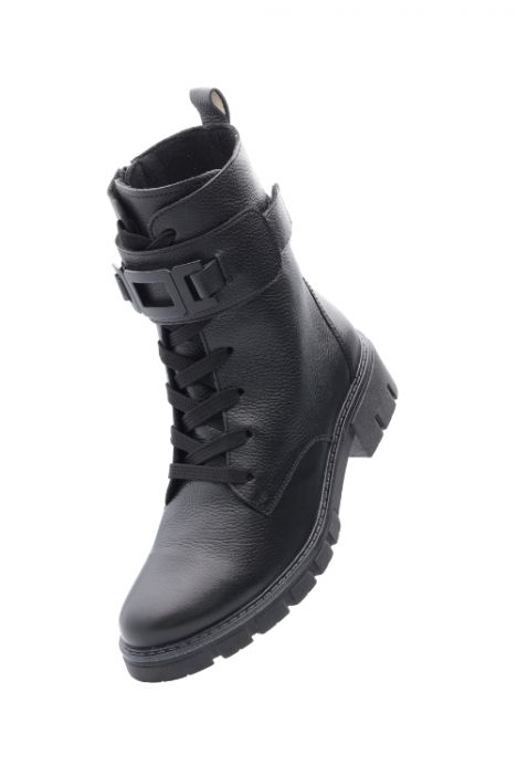 23109 Ara Shoes Dover Kadın Deri Bot 3.5-7.5 01 CERVOCL , BLACK