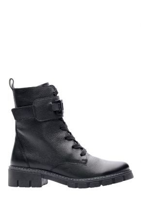 23109 Ara Shoes Dover Kadın Deri Bot 3.5-7.5 01 CERVOCL , BLACK