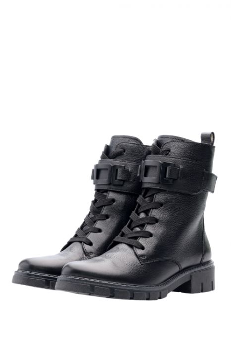 23109 Ara Shoes Dover Kadın Deri Bot 3.5-7.5 01 CERVOCL , BLACK