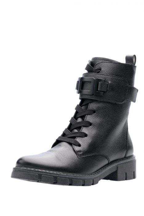 23109 Ara Shoes Dover Kadın Deri Bot 3.5-7.5 01 CERVOCL , BLACK