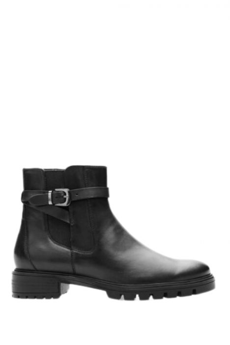 29512 Ara Shoes Tulsa-St Kadın Deri Bot 3.5-7.5 01 COUNTRY , BLACK