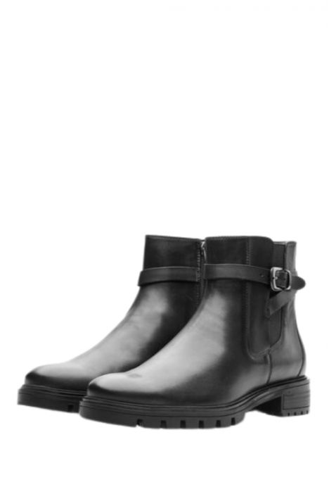 29512 Ara Shoes Tulsa-St Kadın Deri Bot 3.5-7.5 01 COUNTRY , BLACK