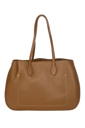 7513 Bric's Gondola Lavanda Deri Omuz Çantası 39x26x14 cm Taba/Tan Leather - 098