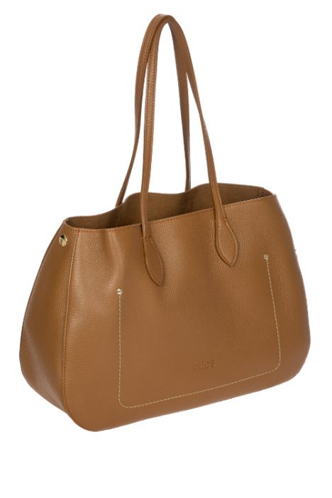 7513 Bric's Gondola Lavanda Deri Omuz Çantası 39x26x14 cm Taba/Tan Leather - 098